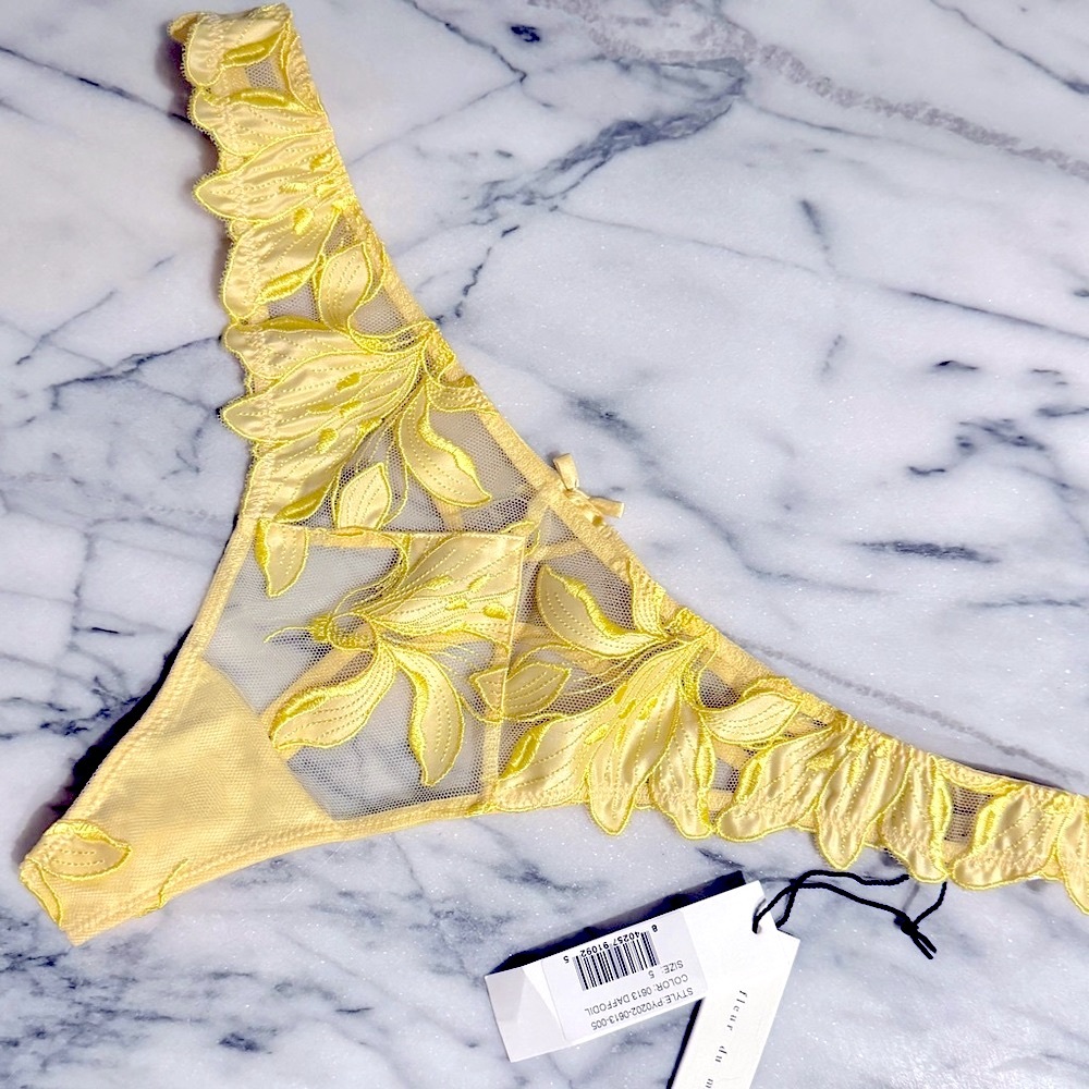 Fleur du Mal Lily Thong - Daffodil (Rare Color!)
